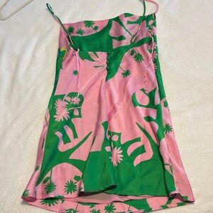 Zara Pink and Green Dress